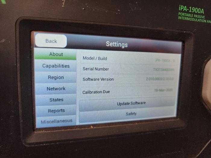 Used KAELUS IPA-1900A Portable PIM Tester Unit #8