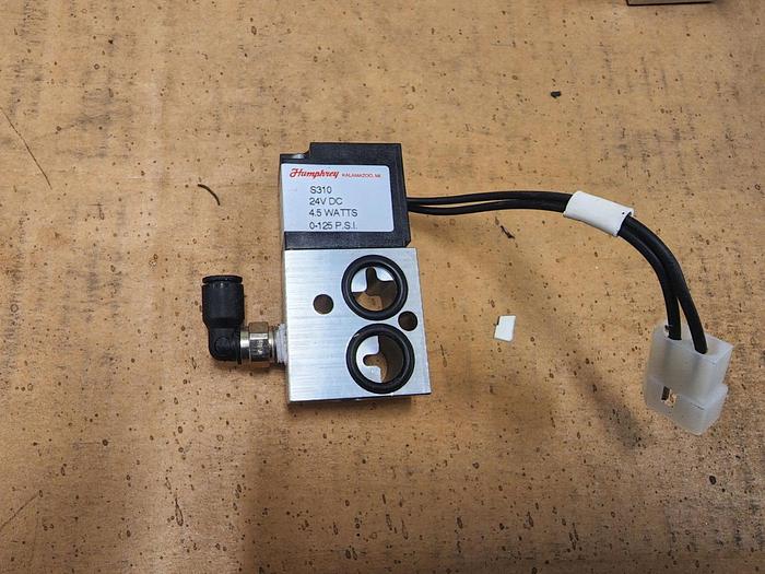Used Humphrey S310 24VDC 4.5W 0-125PSI Solenoid Valve