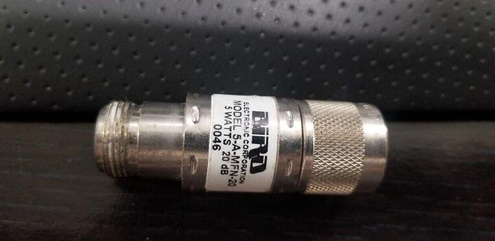 Used BIRD 5-A-MFN-20 5W 20dB Attenuator