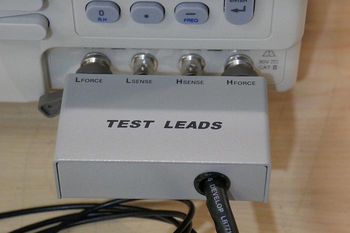 Used GW Instek LCR-821 LCR Meter w/ TEST LEADS&OPT 02 12Hz~200kHz