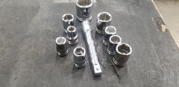 Used PROTO 1/2" SAE Socket Set #14 Made In USA