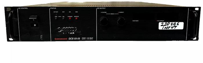 Used Sorensen DCS 55-55 55V,55A AC Power Supply