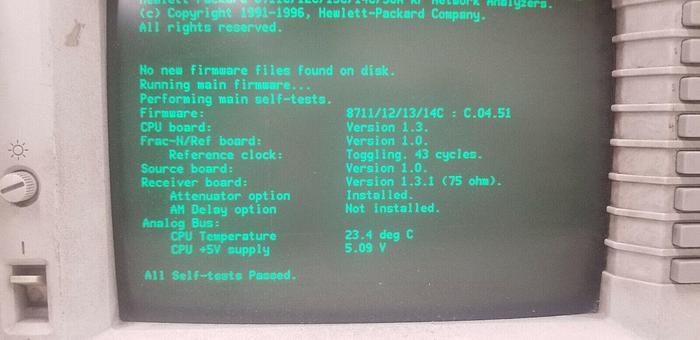 Used HP/Agilent 8711C RF Network Analyzer Options 1C2,1EC,UK6,READ!