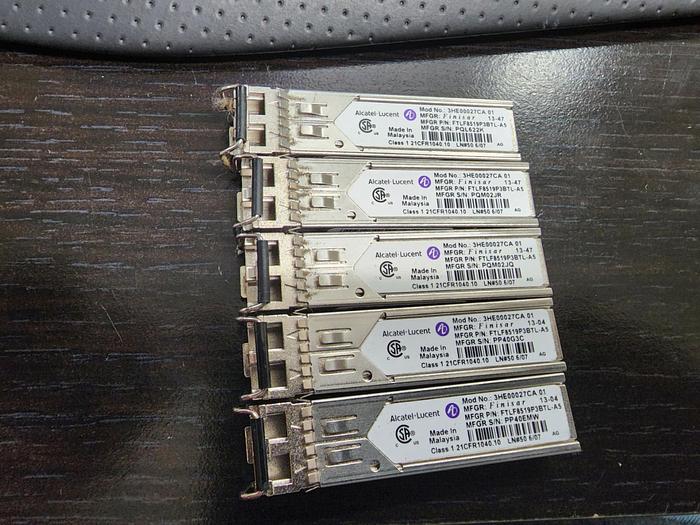 Used Alcatel Lucent 3HE00027CA SFP Modules Lot of 5