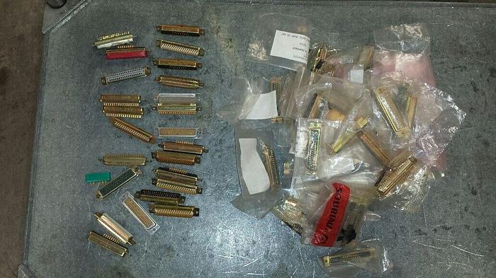 Used D-SUB Solder Cup Connectors Lot of 75! NEW