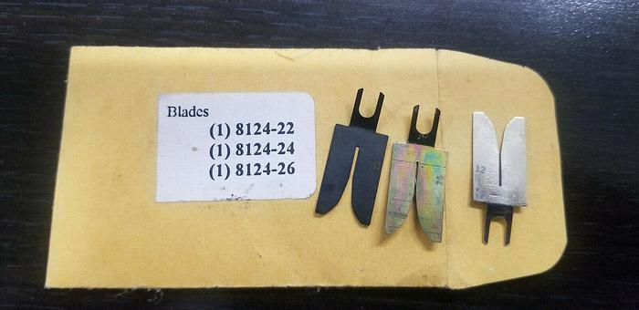 Wire Stripper Blade Pack of 3  8124-22, 8124-24, 8124-26 NEW!!