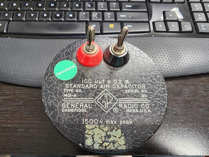 Used GenRad 1401-A Standard Air Capacitor 100uuf +/-0.2% Unit #2