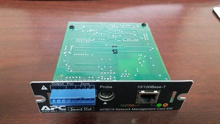 Used APC AP9619 Network Management Card EM Tested Good!