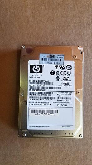 Used HP 512544-001 72GB 15K 2.5" SAS Drive