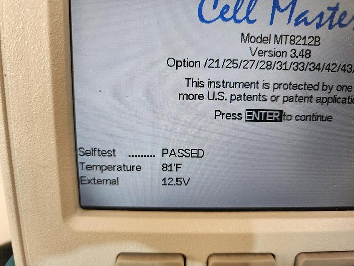 Used Anritsu MT8212B SiteMaster Many Options Unit #10