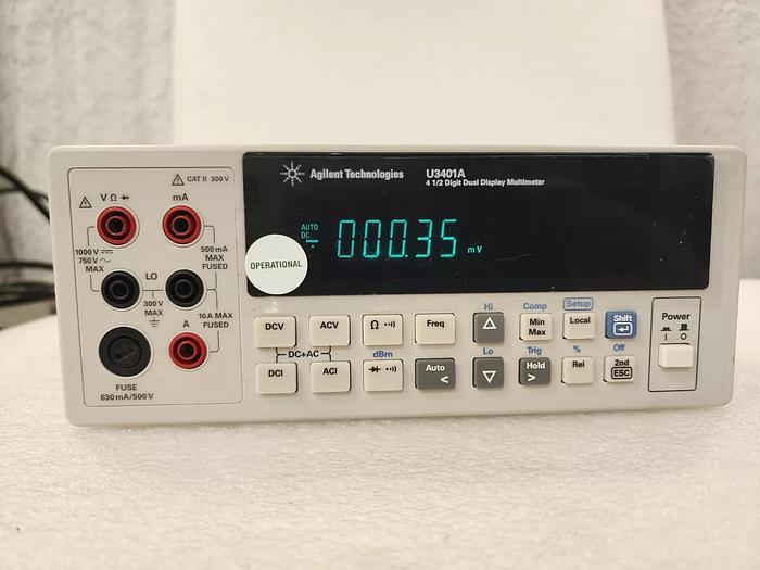 Used HP/Agilent U3401A 4.5 Digit Dual Display Multimeter Tested Good Unit #1