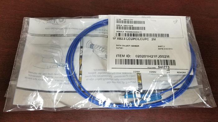 Corning 020201H21FJ002M  LCUPC/LCUPC 4M Fiber Jumper NEW!