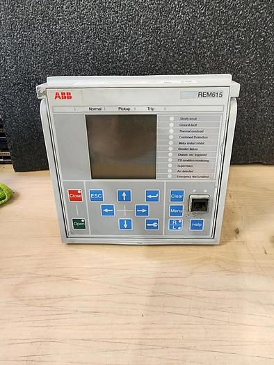Used ABB REM615A Motor Protection Relay REM615A_1G Unit #2
