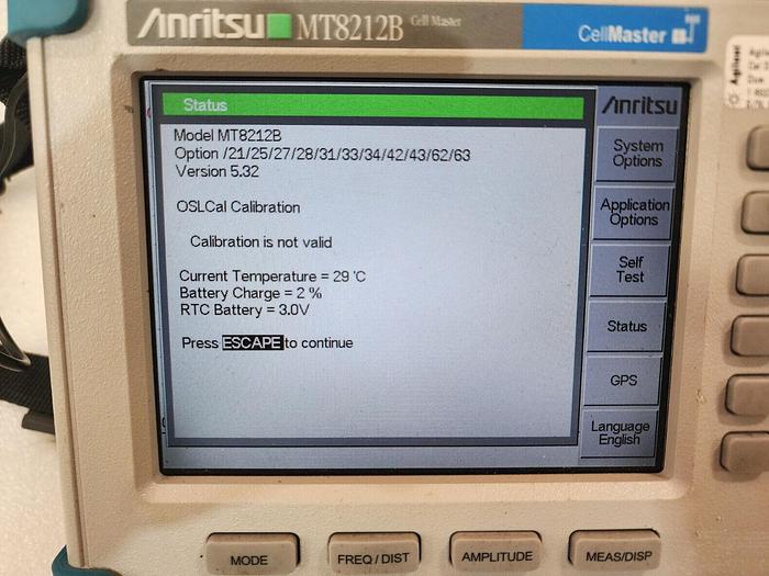 Used Anritsu MT8212B SiteMaster Many Options Unit #13