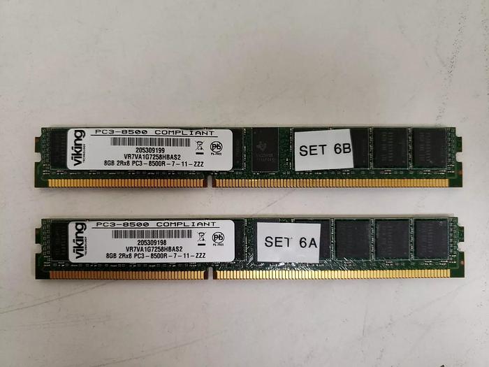 Used Viking VR7VA1G7258HBAS2 8GB Lot Of 2