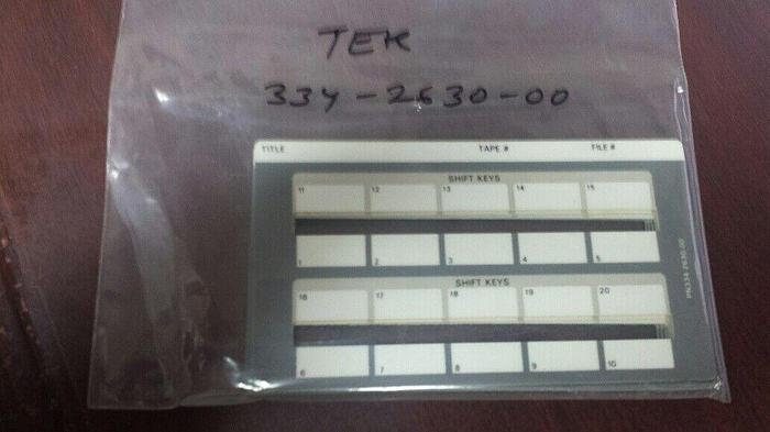 Tektronix 334-2630-00 Key Label NEW!