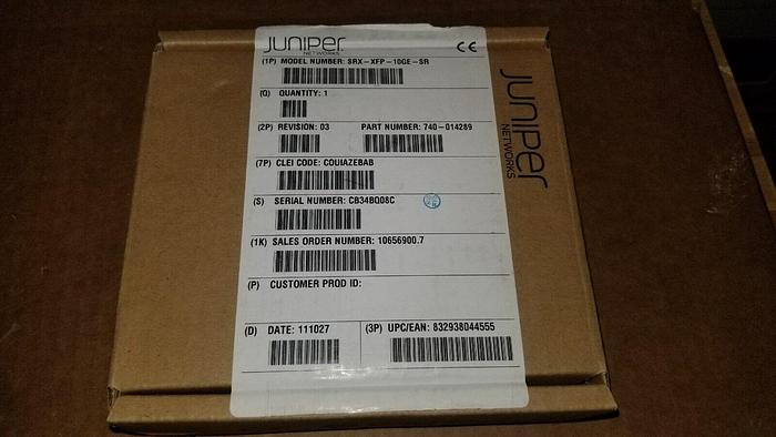 Juniper SRX-XFP-10GE-SR SFP Module NEW FACTORY SEALED!