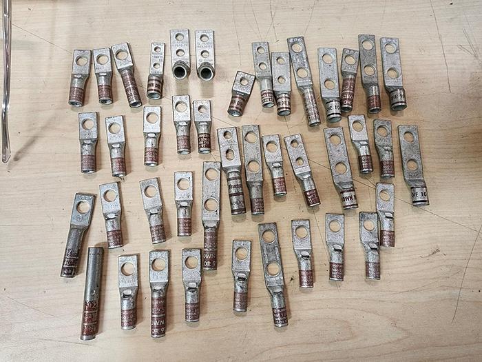 Burndy/T&B  Brown Die Lugs Lot of 42 NEW!