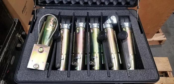 Used Fulton Magnum Series Adjustable Dolly Trucks Set of 6  SET#1