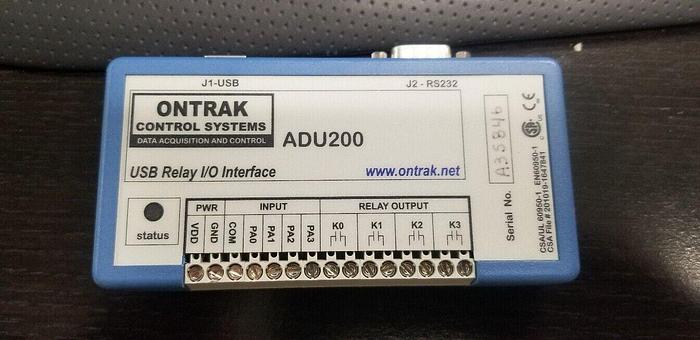 Used ONTRAK ADU200 USB Relay I/O Interface
