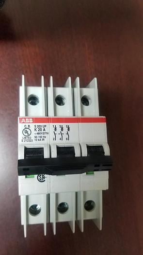 Used ABB  S203UP-K Circuit Breaker 20A