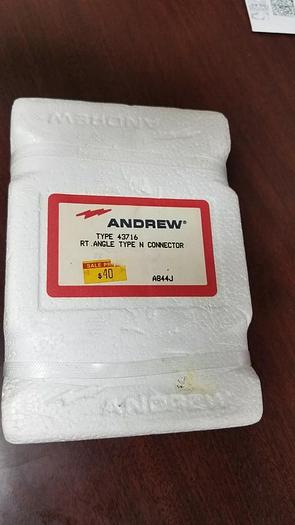 Andrew Type 43716 Right Angle Type N Connector NEW!