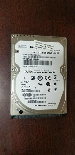 Used Seagate ST9250410AS 250GB 2.5" SATA Laptop Drive