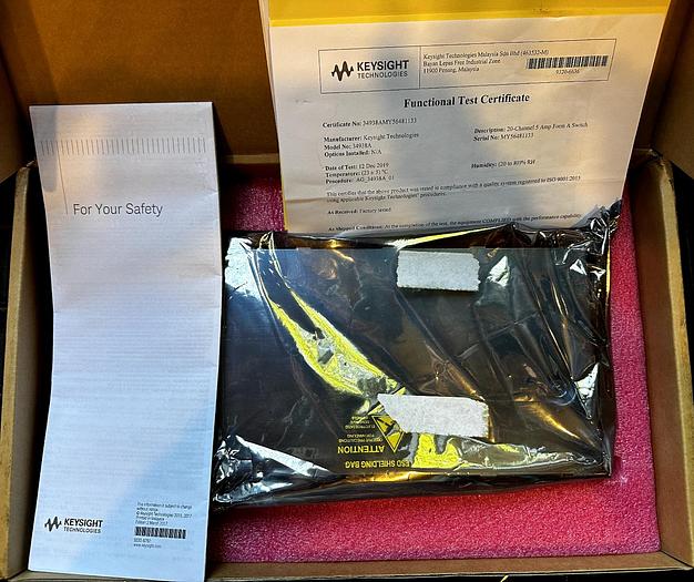 Keysight 34938A 20-Channel 5A Form A Switch for 34980A *Guaranteed*