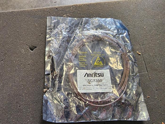 Anritsu SC7359 BNC Male to SMB Plug Cable 3 Meter Unit #6 NEW!