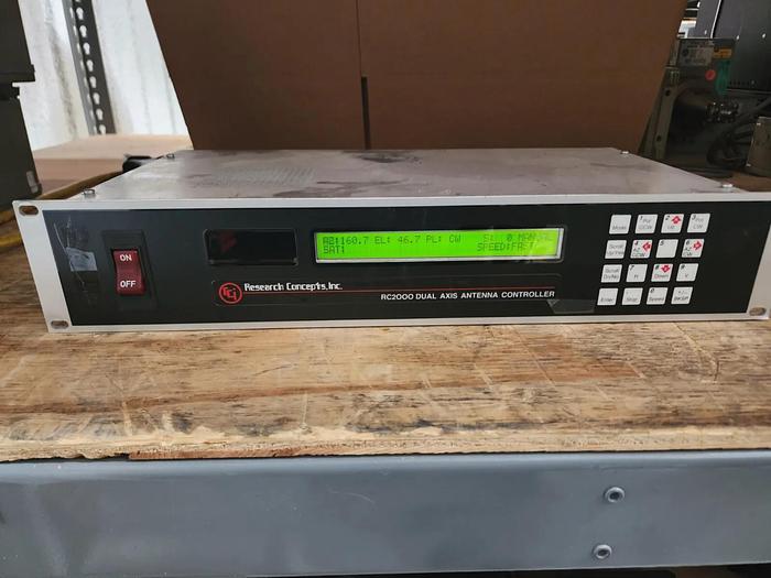 Used Research Concepts RC2000 Dual Axis Antenna Controller