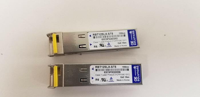 Used OE Solutions RBT12SLX-ST5 SFP Modules Lot of 2