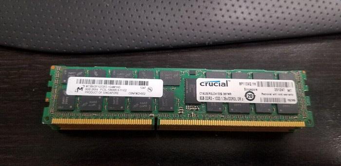 Used Micron MT36KSF1G72PZ-1G4M1HG 8GB 2Rx4 PC3L-10600R-9-11-E2 Lot of 6