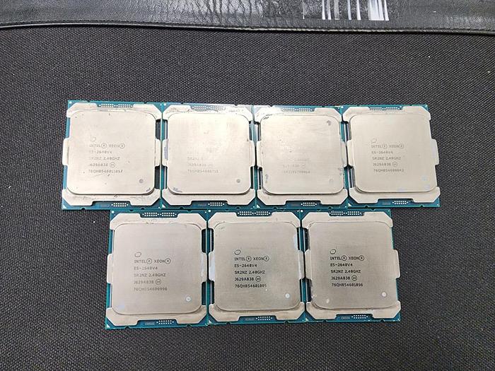 Used INTEL XEON E5-2640V4 SR2NZ 2.40GHz Lot of 7