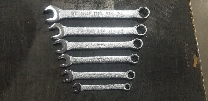 Blackhawk by Proto 6 piece SAE Combination Wrench Set  USA New/Unused Set #2