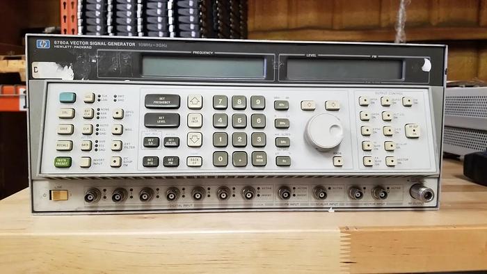 Used HP 8780A Vector Signal Generator 10MHz-3GHz Options 002, 064