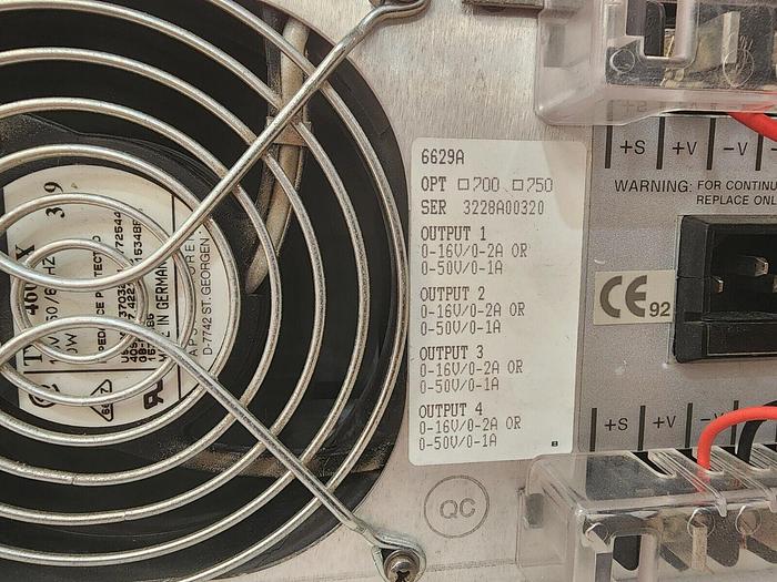 Used HP/Agilent 6629A Quad System DC Power Supply