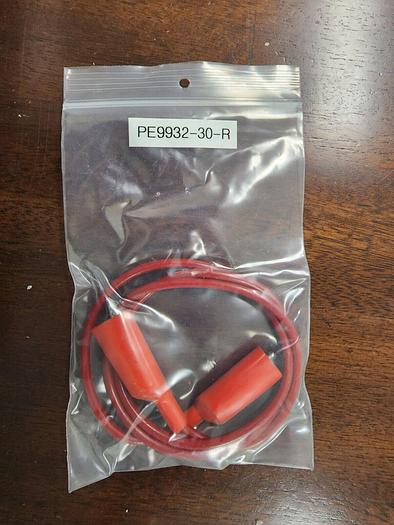 Pasternack PE9932-30-R Alligator Clip to Alligator Clip Cable 30 Inches Red NEW!