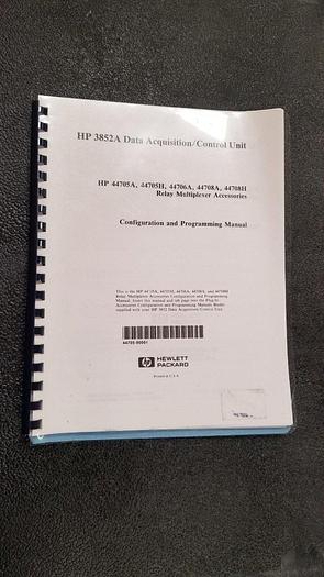 Used HP 3582A Data Acquisition Control Unit Instruction Manual