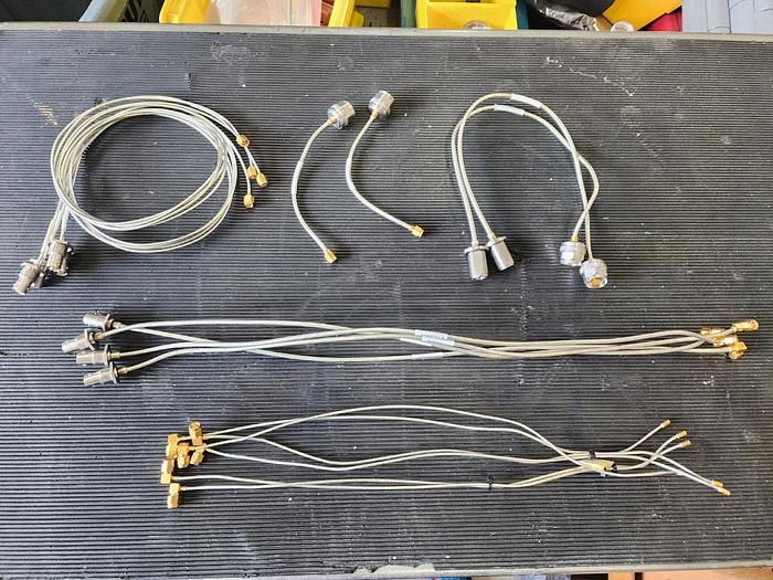 Used Semi-Flex Test Cables Lot of 17 Pieces