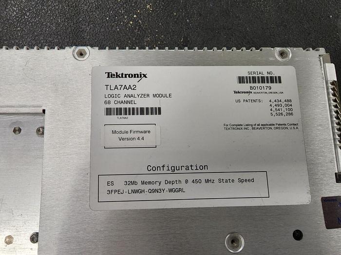 Used Tektronix TLA7AA2 68 Channel Logic Analyzer Module