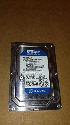 Used Western Digital WD5000AAKS 500GB Drive