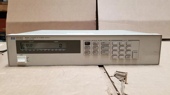 Used HP 6632A System DC Power Supply 0-20V/0-5A/100W #10 Good!