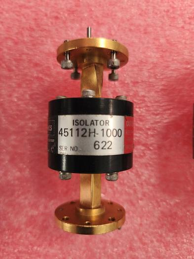 Used HUGHES 45112H-1000 WR22 33-50GHz Waveguide Isolator Unit #3