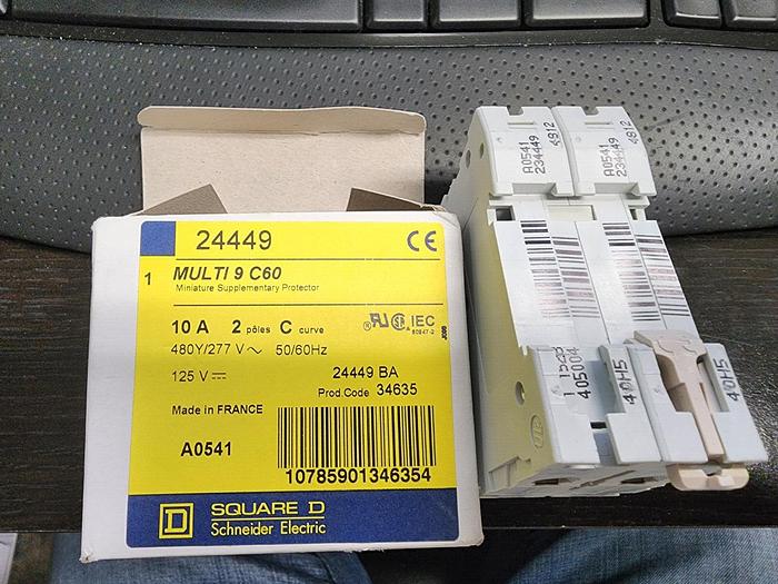 SQUARE D 24449 Multi 9 C60 Miniature Supplementary Protector NEW!
