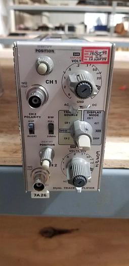 Used Tektronix 7A26 Dual Trace Amplifier Plug In Unit #9