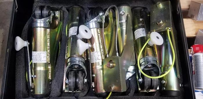 Used Fulton Magnum Series Adjustable Dolly Trucks Set of 6  SET#4