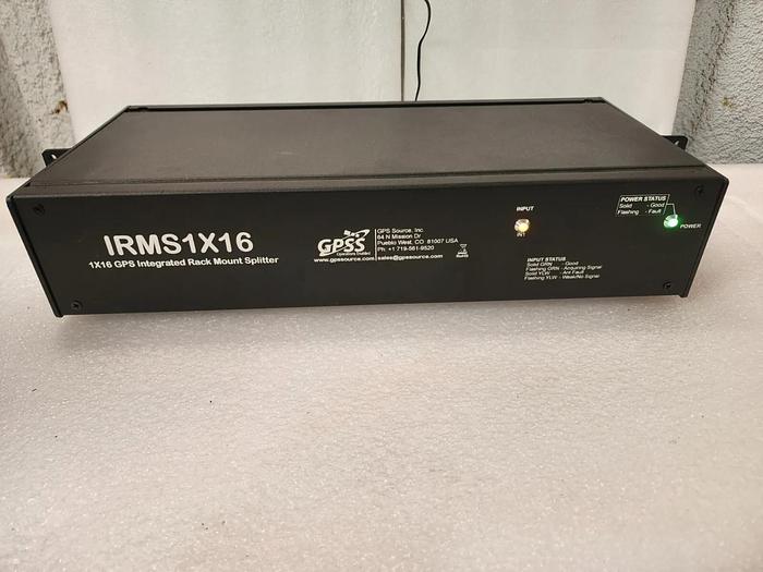 Used GPS Source IRMS1X16 1x16 GPS Intergrated Rack Mount Splitter Unit #2