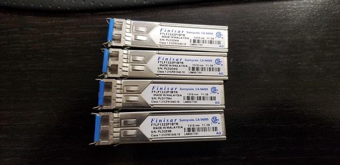 Used FINISAR FTLF1322P1BTR SFP Module Lot of 4