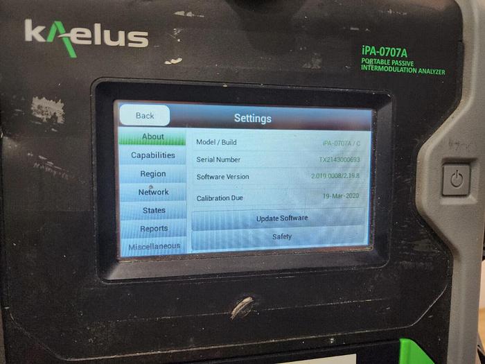 Used KAELUS IPA-0707A Portable PIM Analyzer Unit #3 READ!!