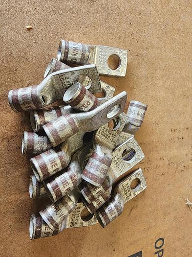 Used Panduit LCASZ-56 2/0 Brown Lug Lot of 17 NEW!